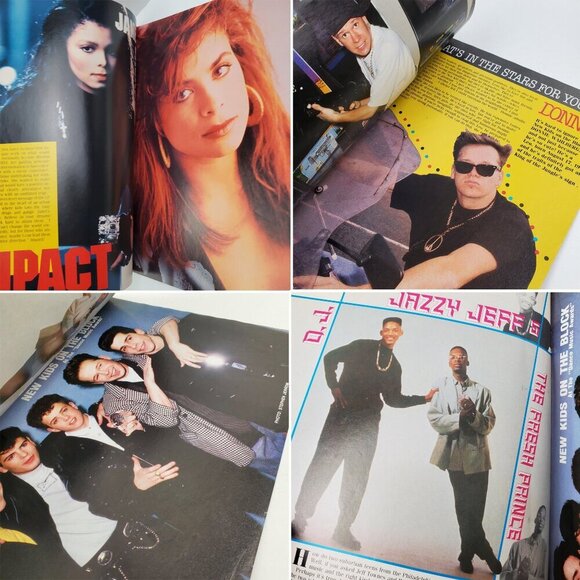 Pop Shots New Kids on Block Magazine Fresh Prince Paula Abdul Aug. 1990 Unread - Picture 3 of 10